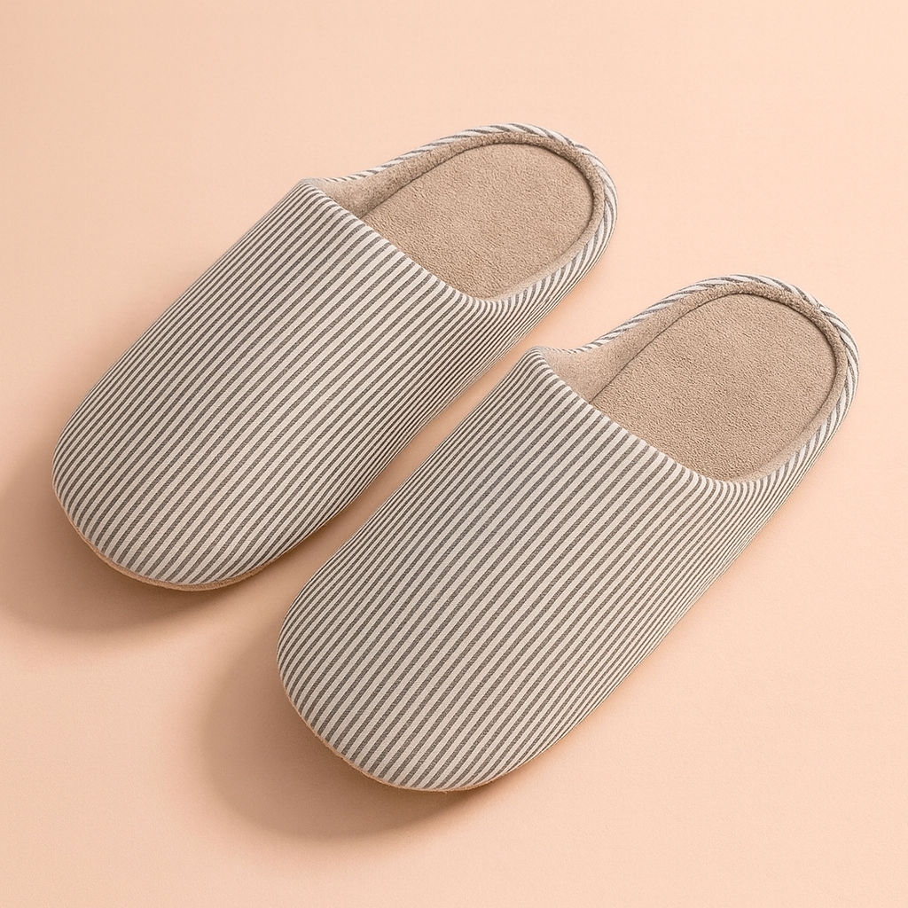 Unisex stribede hjemmesko | Komfortable hjemmesko 1