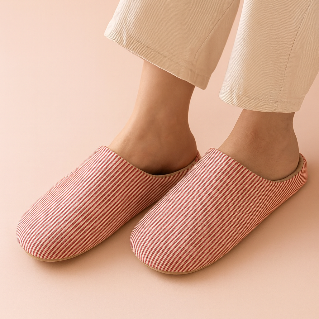 Unisex stribede hjemmesko | Komfortable hjemmesko 5