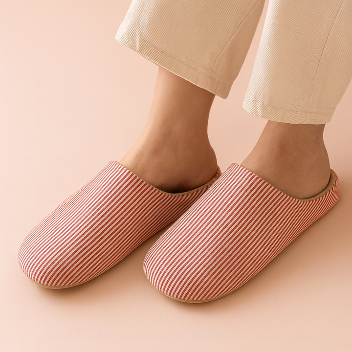Unisex stribede hjemmesko | Komfortable hjemmesko 5
