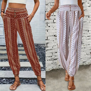 Faye | Høj Talje Printbuks – Instant Boho Vibe