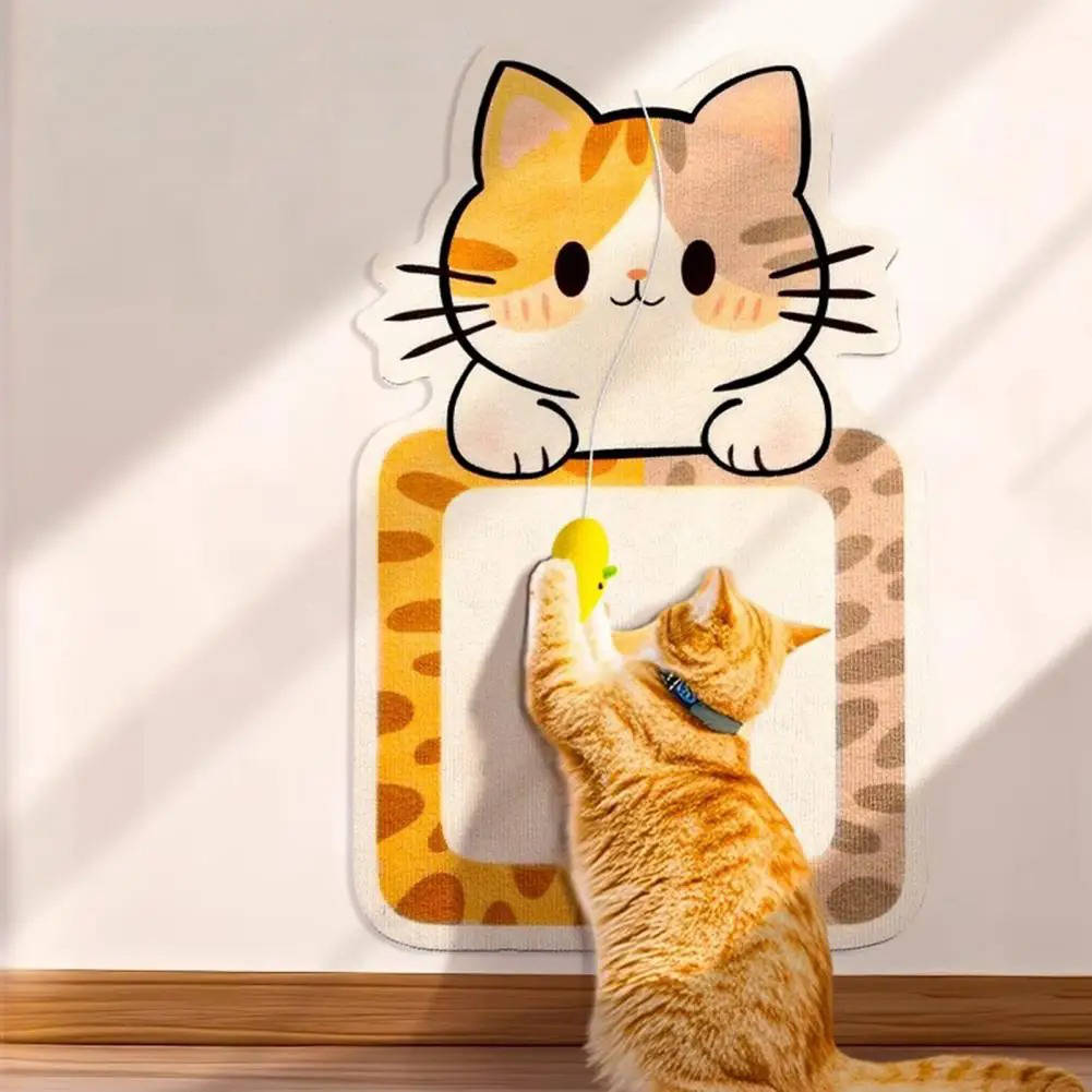 Vægmonteret kradsetræ til katte 1