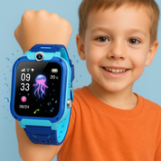Vandtæt GPS Smartwatch til børn – SOS-funktion og sikkerhedstracker for forældres ro i sindet 0