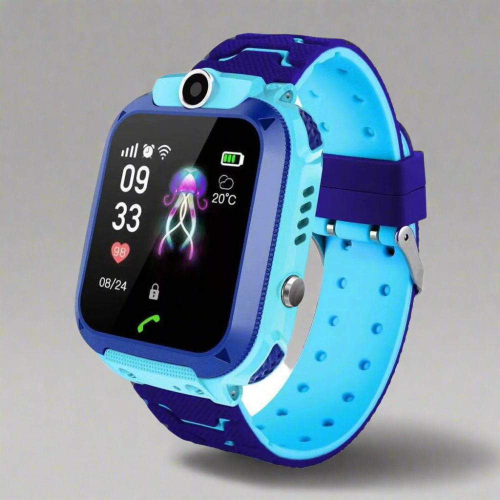Vandtæt GPS Smartwatch til børn – SOS-funktion og sikkerhedstracker for forældres ro i sindet 1