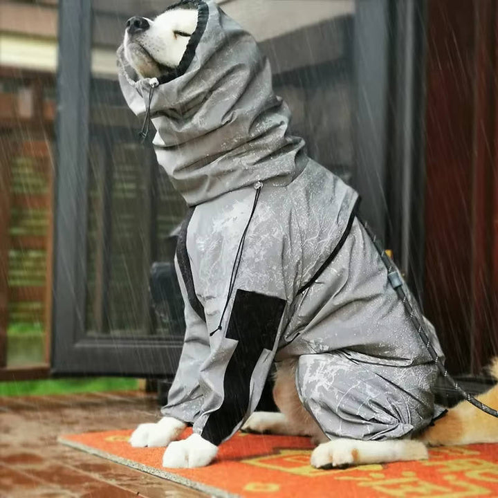 Vandtæt regnfrakke til hunde 0