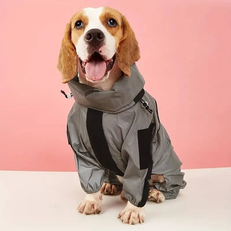 Vandtæt regnfrakke til hunde 4