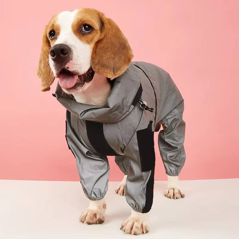 Vandtæt regnfrakke til hunde 5