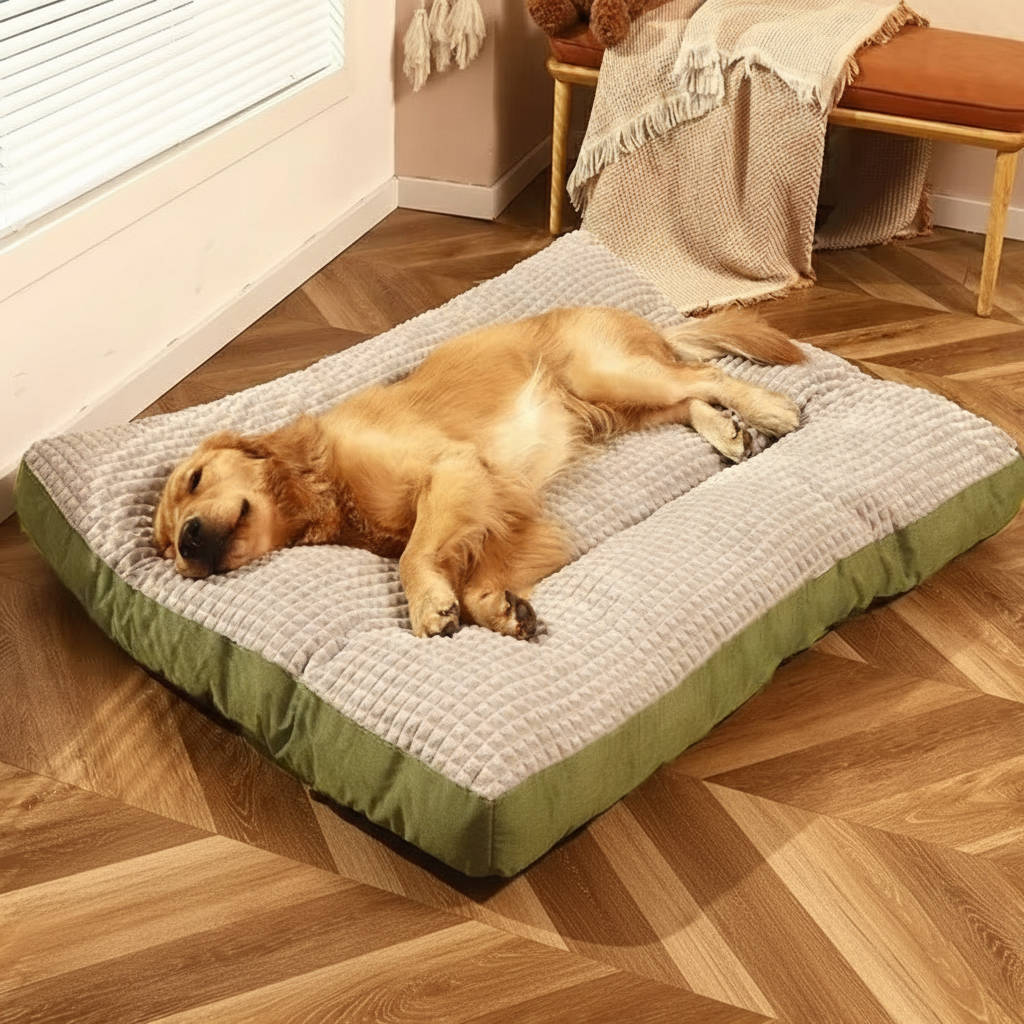 Varm hundeseng med blød fleece 0