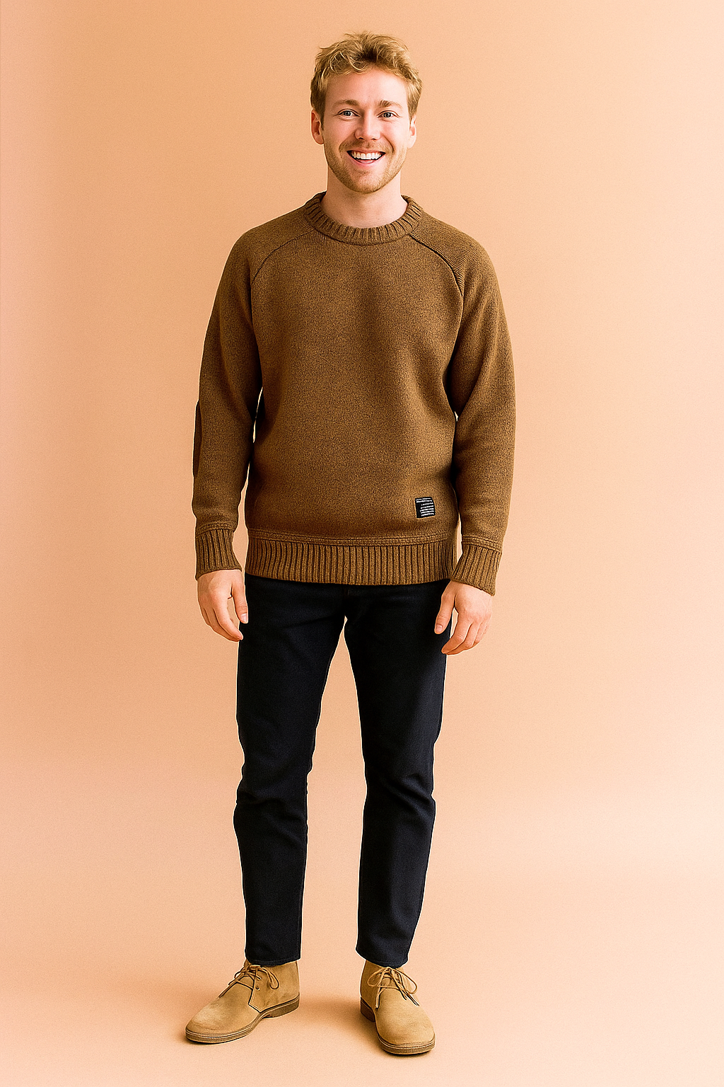 Varm rund hals sweater til mænd | Vinter 3