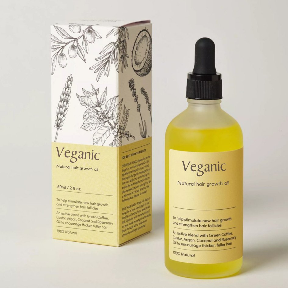 Veganic Glow - 100% naturlig hårvækstolie 1