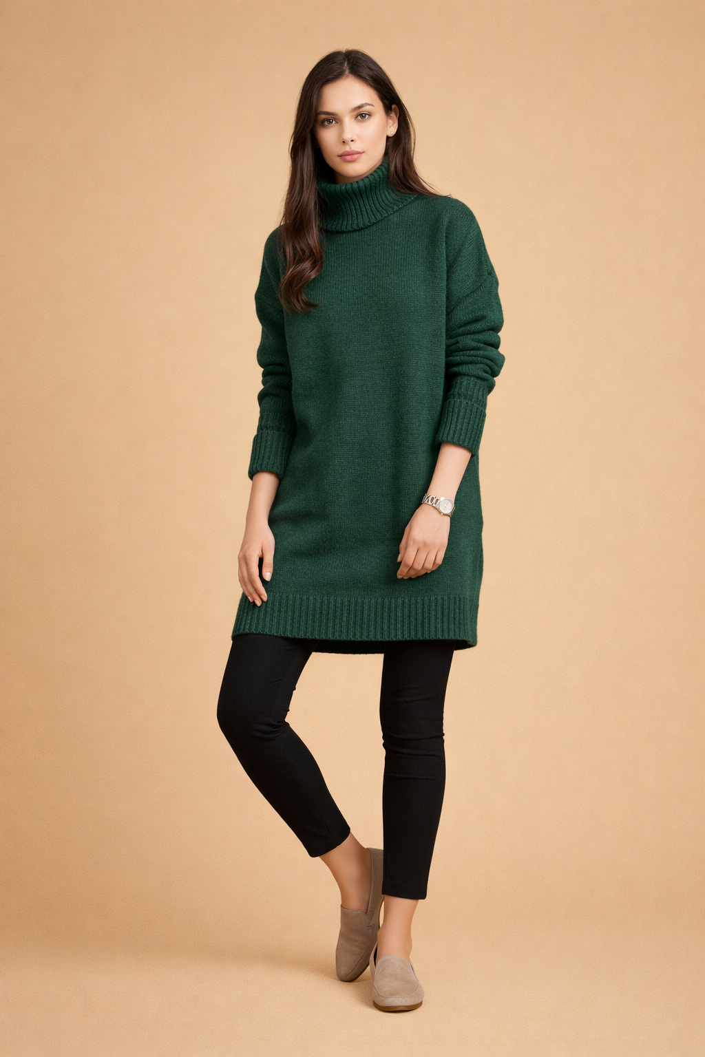 Victoria | Dame casual rullekravetunika 3