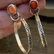 Vintage Boho Onyx Øreringe – Elegante Smykker 1