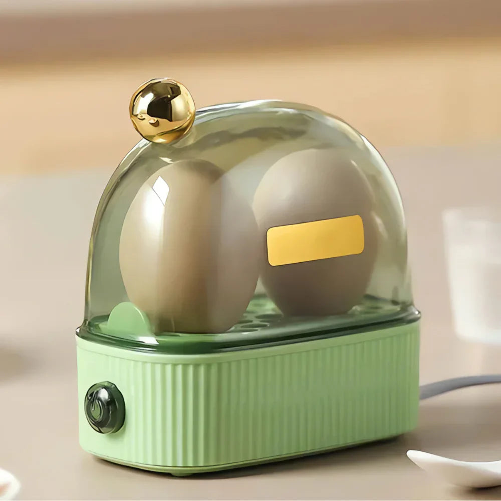Vintage Elektrisk Æggekoger til 2 Æg – Kompakt Design til Perfekte Kogte Æg Hver Morgen, Nem Betjening, Retro Stil 3