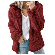 Vinter teddy fleecejakke dame | Lang 7