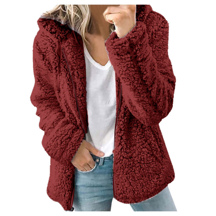 Vinter teddy fleecejakke dame | Lang 7