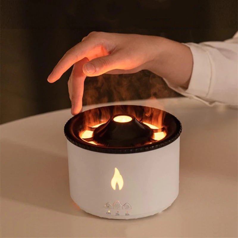 Vulkan Aroma Diffuser - Luftfugter med flamme og vulkan til soveværelse, stue, kontor, spa og yoga 4
