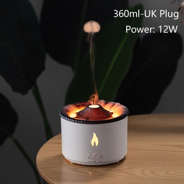 Vulkan Aroma Diffuser - Luftfugter med flamme og vulkan til soveværelse, stue, kontor, spa og yoga 9