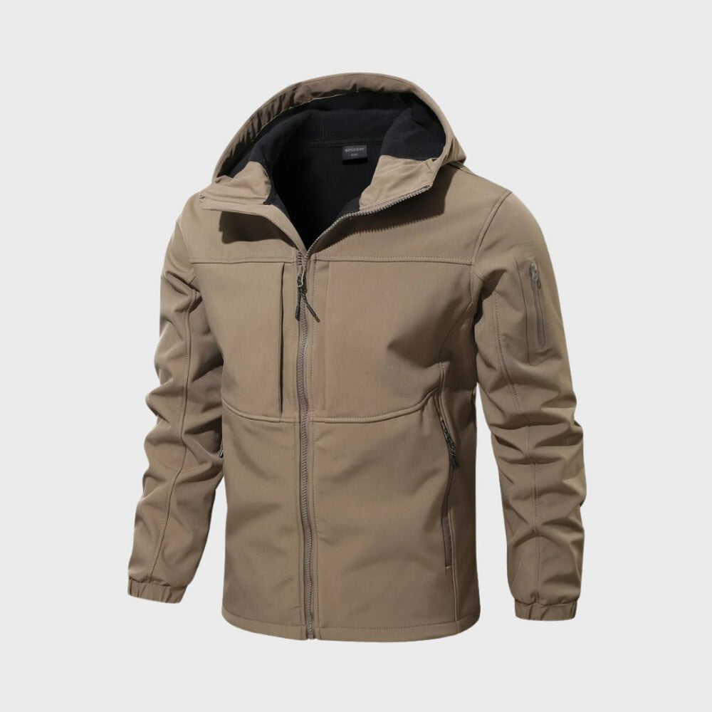Wasserdichte Softshelljacke Herren mit Modernem Urbanem Design und Funktionalem Wetterschutz 1