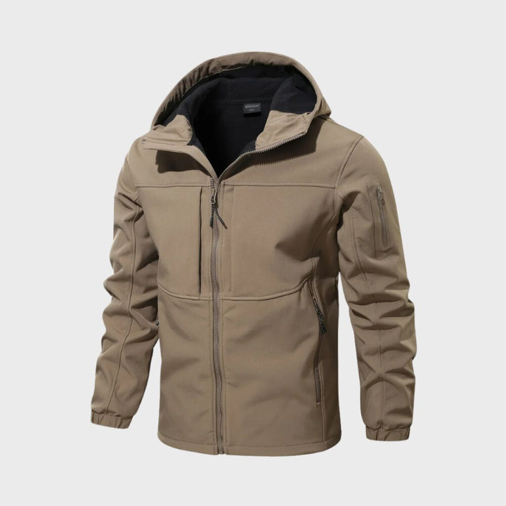 Wasserdichte Softshelljacke Herren mit Modernem Urbanem Design und Funktionalem Wetterschutz 1