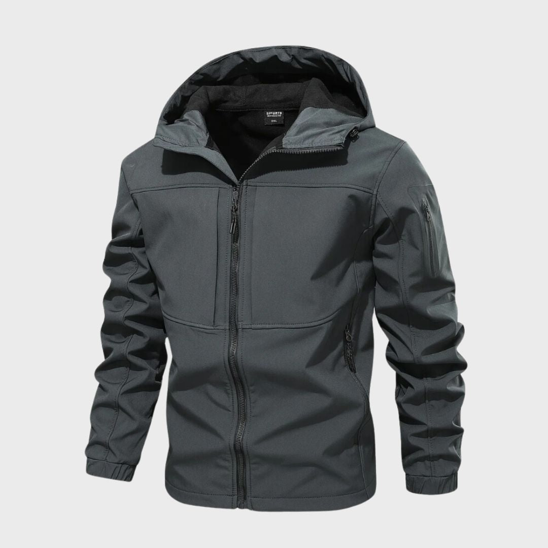 Wasserdichte Softshelljacke Herren mit Modernem Urbanem Design und Funktionalem Wetterschutz 2