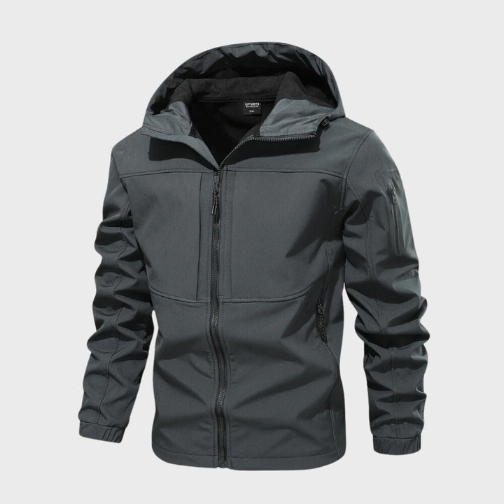 Wasserdichte Softshelljacke Herren mit Modernem Urbanem Design und Funktionalem Wetterschutz 2