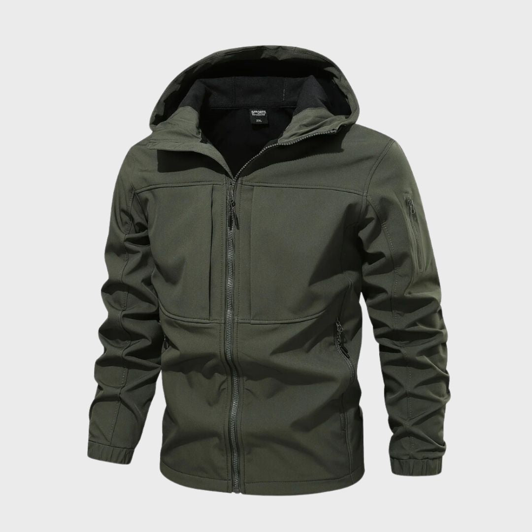 Wasserdichte Softshelljacke Herren mit Modernem Urbanem Design und Funktionalem Wetterschutz 3