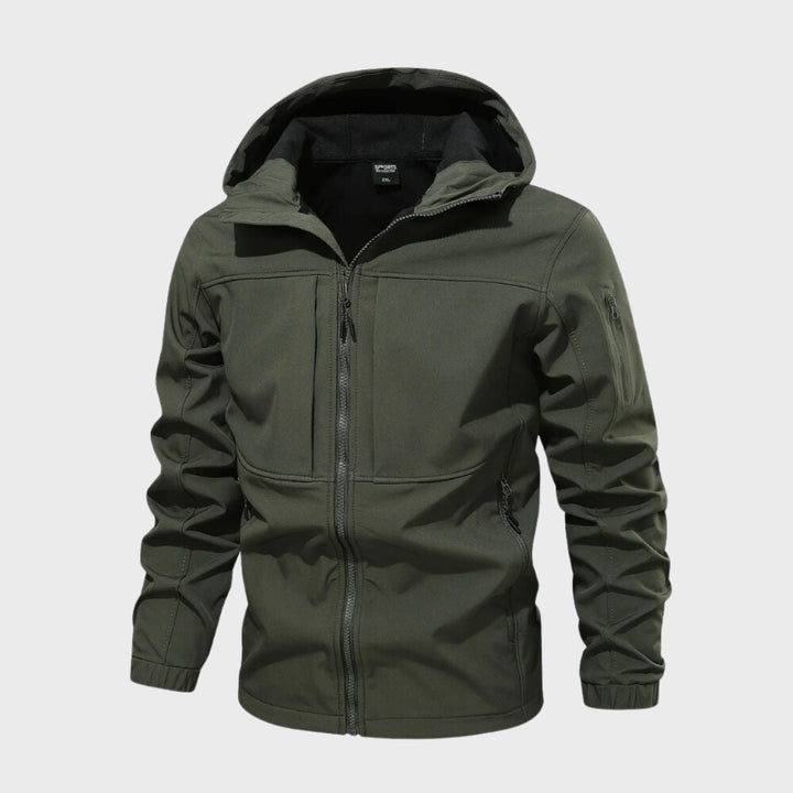 Wasserdichte Softshelljacke Herren mit Modernem Urbanem Design und Funktionalem Wetterschutz 3