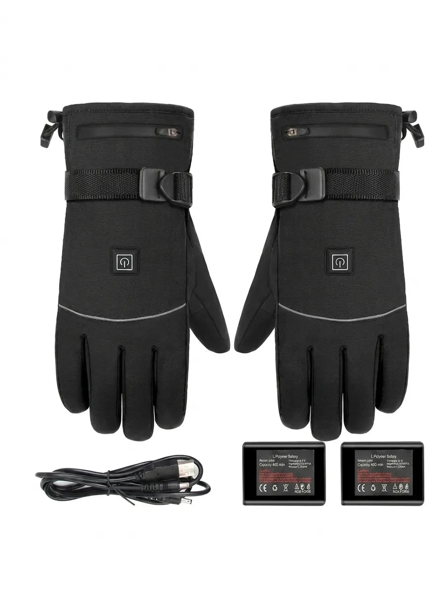 Wasserdichte elektrisch beheizte Handschuhe mit Touchscreen-Sensoren 1