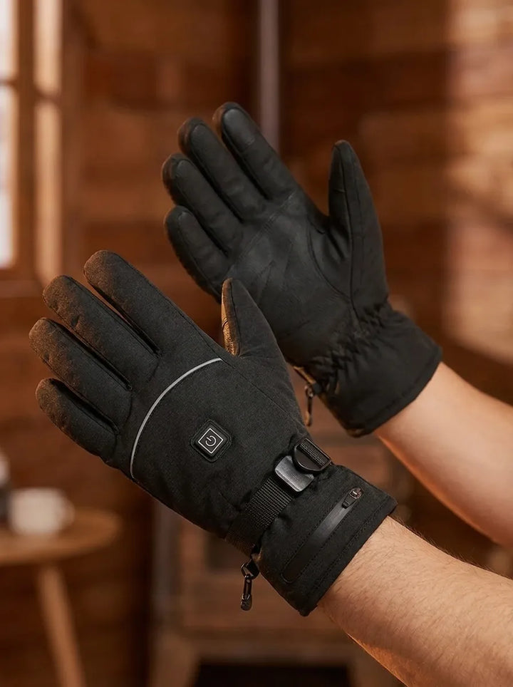 Wasserdichte elektrisch beheizte Handschuhe mit Touchscreen-Sensoren 4