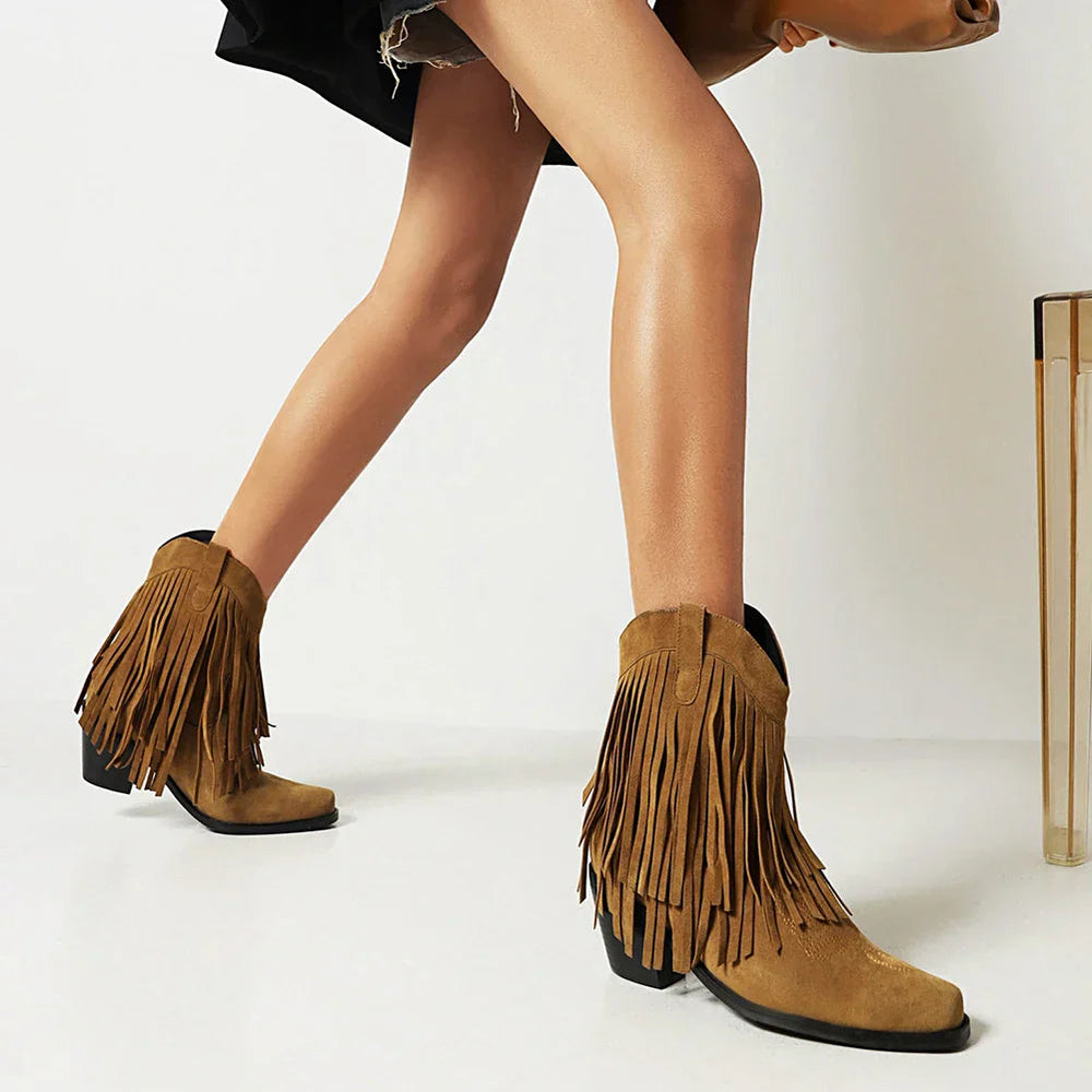 Western Cowboy Stiefeletten für Damen mit Komfort und Stil 1