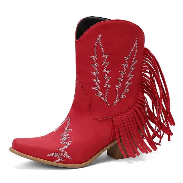 Western Cowboy Stiefeletten für Damen mit Komfort und Stil 8