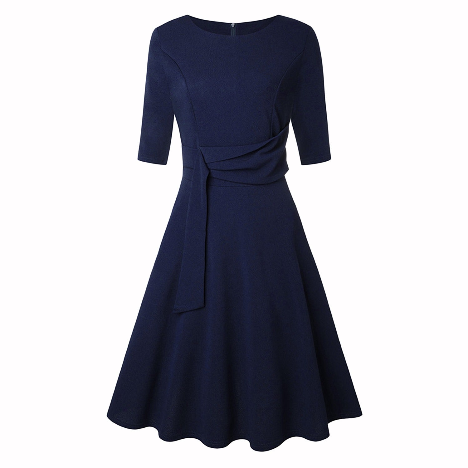 Violet | Elegant midibluse med sløjfe