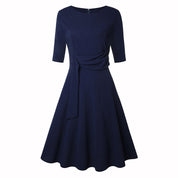 Violet | Elegant midibluse med sløjfe