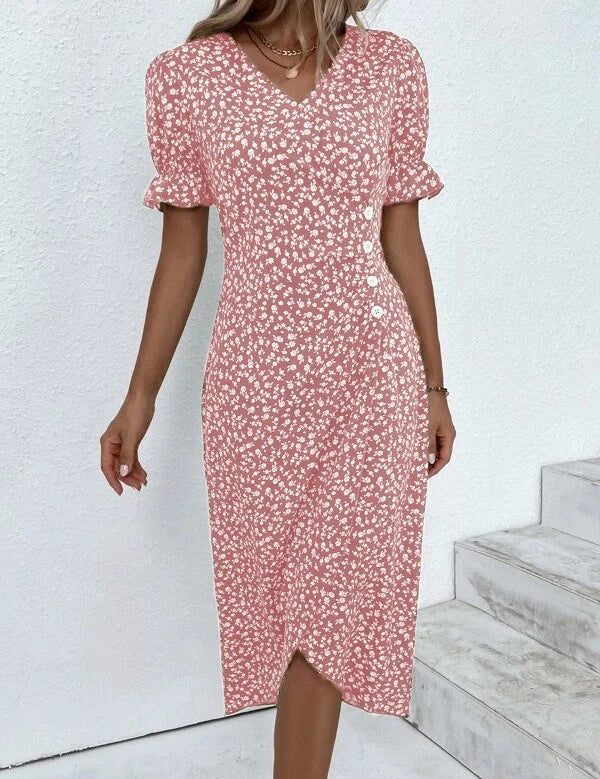 Nina | Kjole med blomsterprint