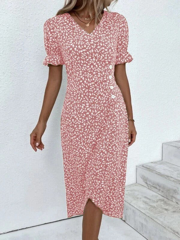 Nina | Kjole med blomsterprint