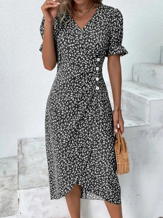Nina | Kjole med blomsterprint