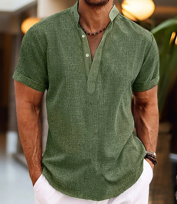 Poloshirt Til Mænd Med V-Hals - Komfortabel Pasform, Stilfuld Og Alsidig Fashion
