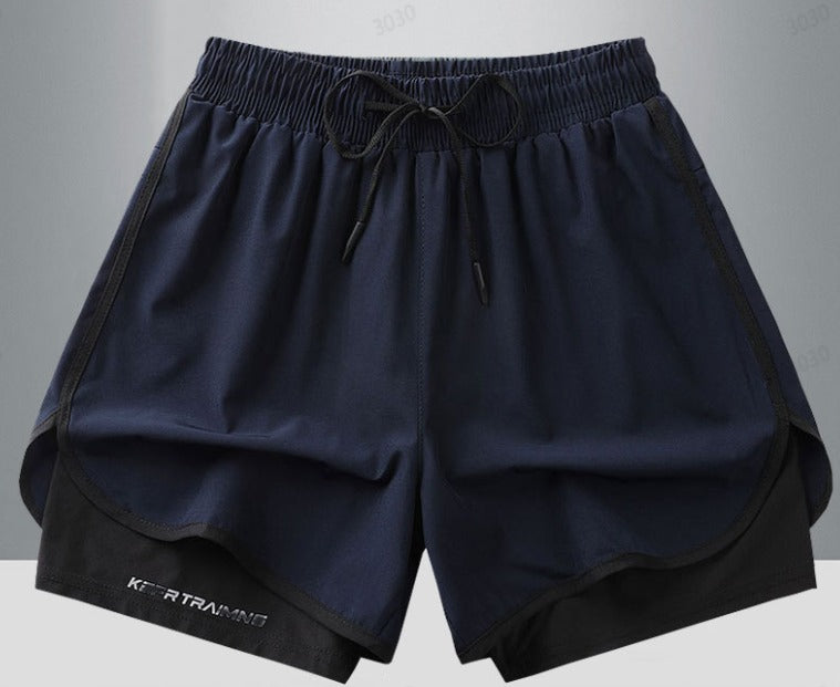 Geometriske sportshorts til kvinder – Stilfulde og åndbare til fitness og løb