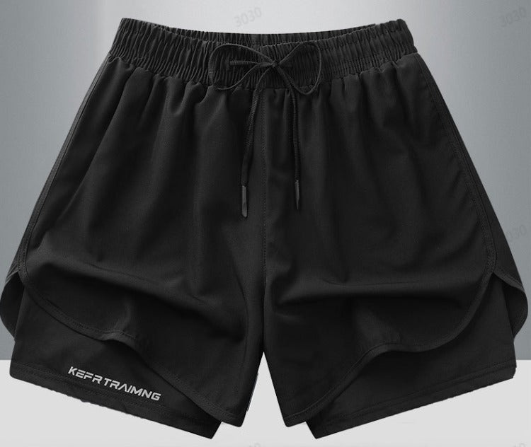 Geometriske sportshorts til kvinder – Stilfulde og åndbare til fitness og løb