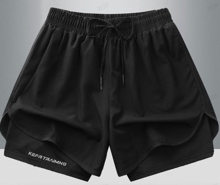 Geometriske sportshorts til kvinder – Stilfulde og åndbare til fitness og løb
