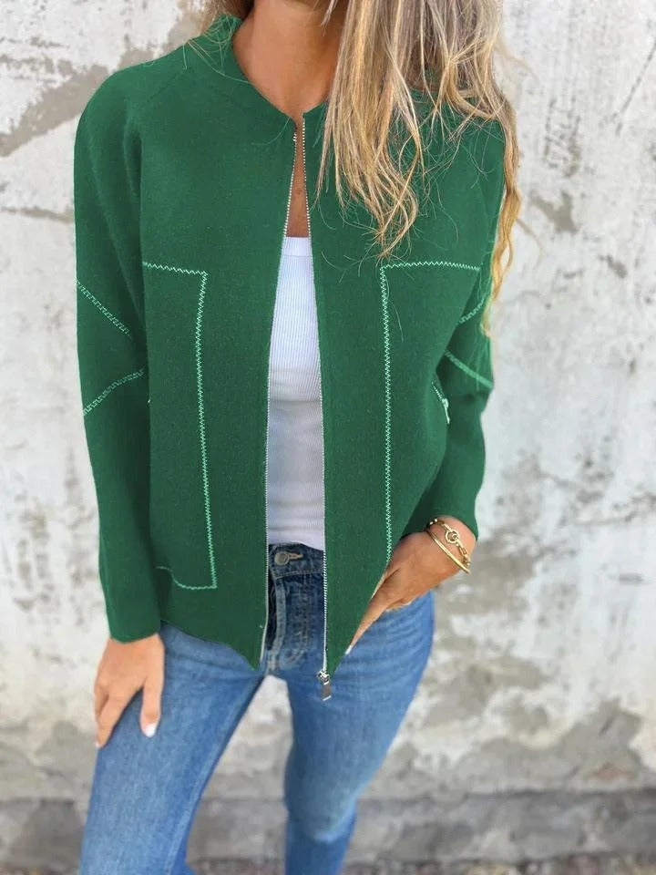 Hannah | Moderne blouse met rits