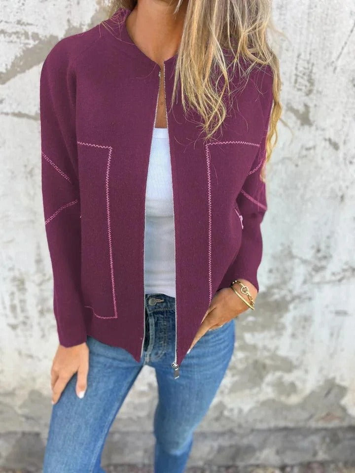 Hannah | Moderne blouse met rits