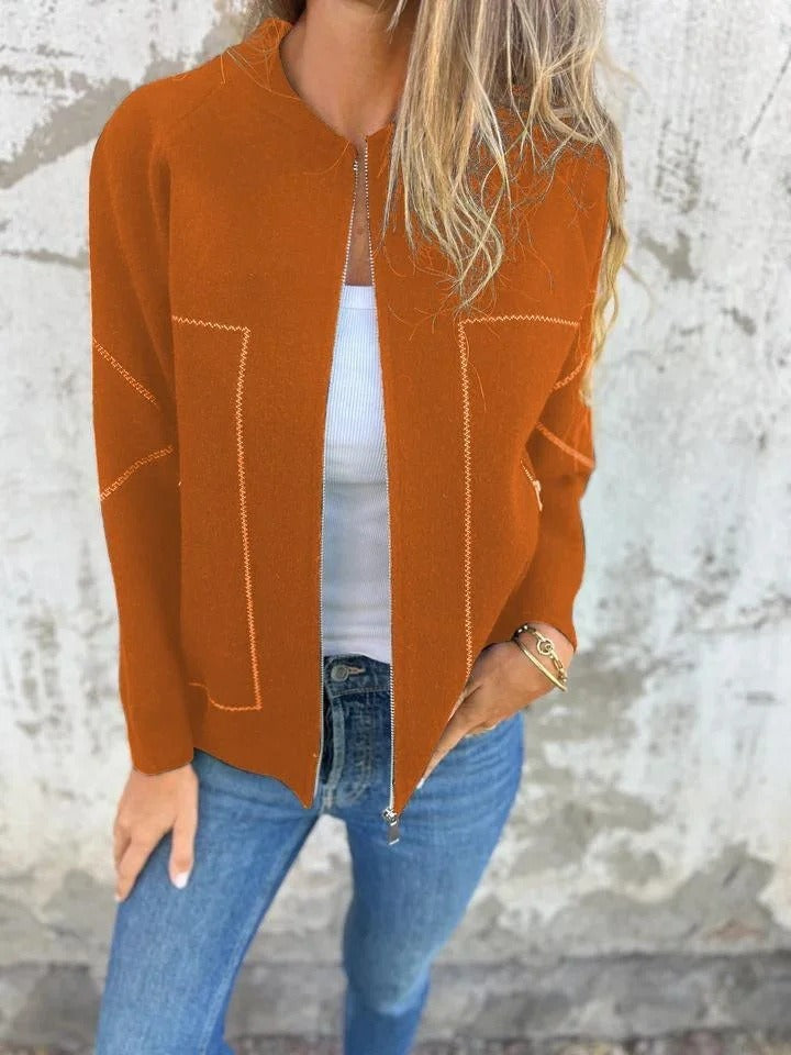 Hannah | Moderne blouse met rits