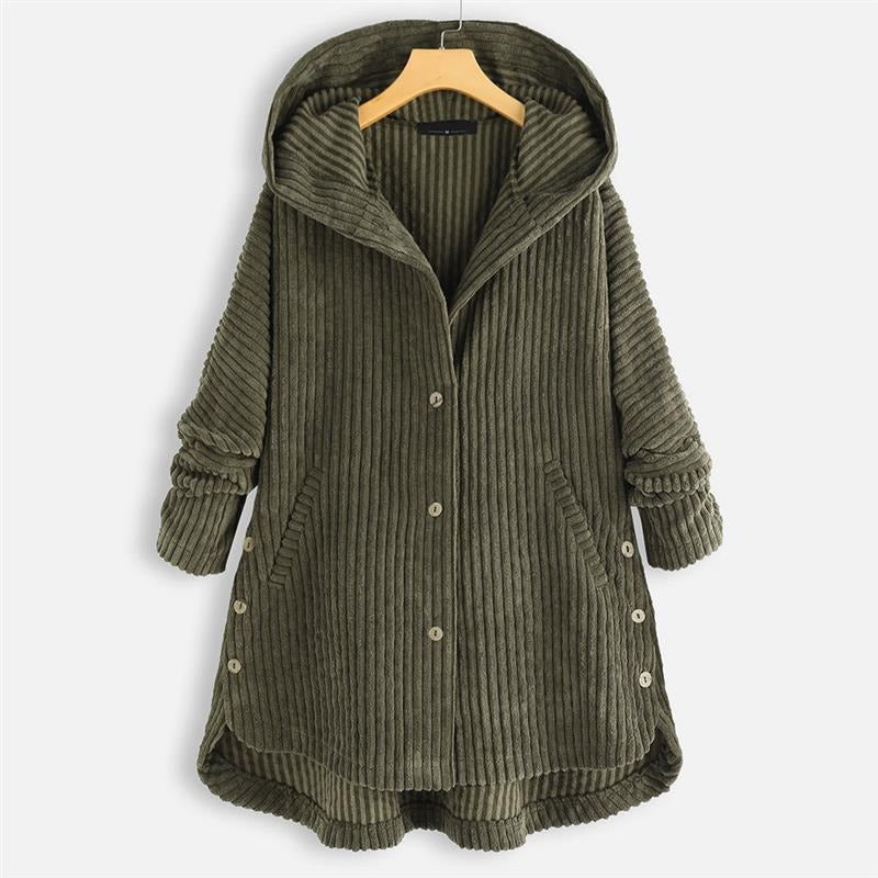 Warme comfortabele winterjas voor dames | Met capuchon