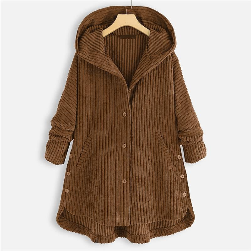 Warme comfortabele winterjas voor dames | Met capuchon