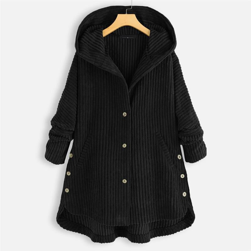 Warme comfortabele winterjas voor dames | Met capuchon