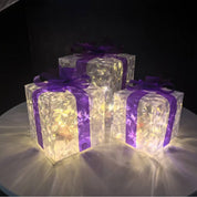 GlowBox – 3-delt LED-gaveæskesæt til juledekoration