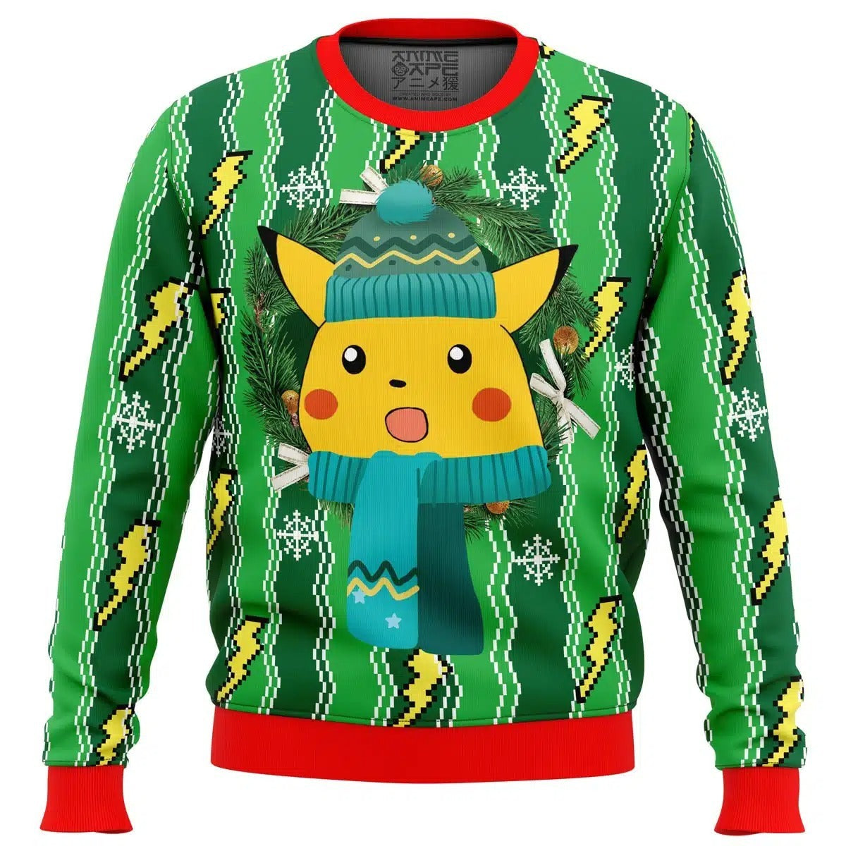 Unisex kerstblouse met print, comfortabel en warm