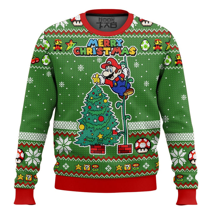 Unisex kerstblouse met print, comfortabel en warm