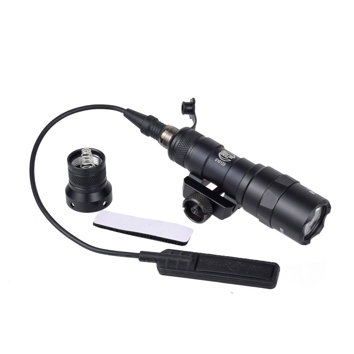 Taktisk lommelygte med dobbeltfunktionsfjernbetjeningsafbryder - Jagtlygte med AXON dobbeltfjernbetjeningsafbryder, M300 M600 passer til 20 mm skinner til airsoft-professionelle