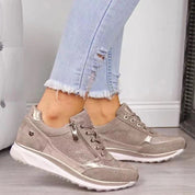Ortopædiske Sneakers Til Kvinder Med Lynlås - Komfortable Og Stilfulde Gå-Sko Med Arch Support